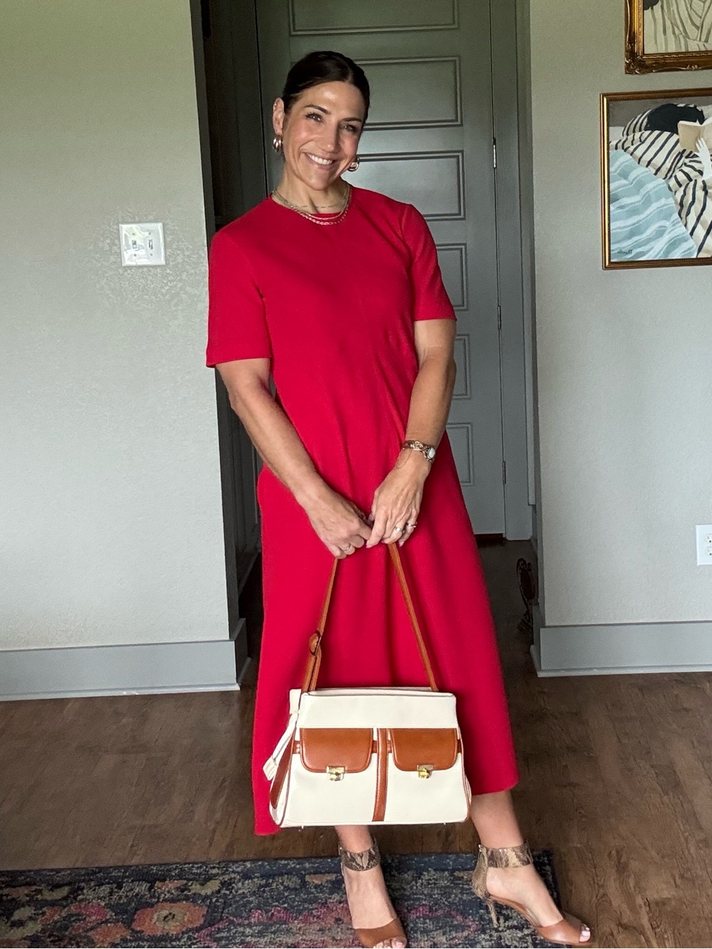 Zara Bright Red Dress